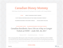 Tablet Screenshot of canadiandisneymommy.com